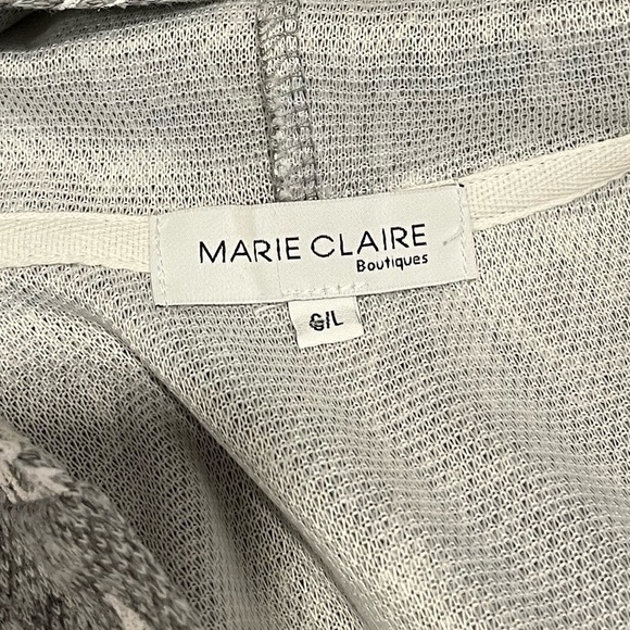 🩶 MARIE CLAIRE • Cardigan à capuche fleuri • Taille G/L - Picture 2 of 9